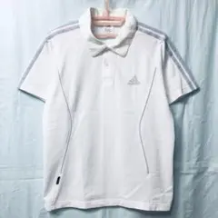 adidas ポロシャツ 半袖 クールビズ ゴルフ スポーツウェア Y2K