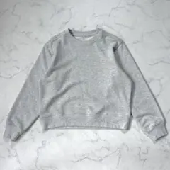 無印良品/スウェット/M/杢グレー/ショート丈/シンプル/コットンのサムネイル