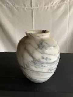 高麗大理石 花瓶 フラワーベース 高麗大理石壺 台座付き インテリア 花瓶 フラワーベース 製造番号