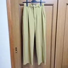 W closet テーパードパンツ マスタード