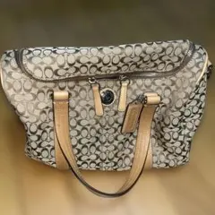 即日発送✨COACH シグネチャー トートバッグ ベージュ系 マザーズバッグ