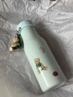 スターバックス ジェラートピケ ベアチャーム ステンレスボトル ミントグリーン