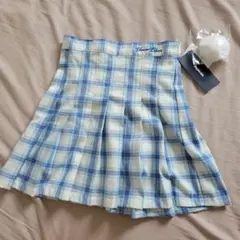 新品 タグ キッズ 女の子 プリーツ スカート ギンガムチェック 値下げ 150