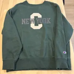 Champion NEW YORK ロゴ トレーナー L