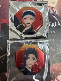 ツイステ ブレイジングジュエル ブレジュ ホログラム缶バッジ カリム ジャミル