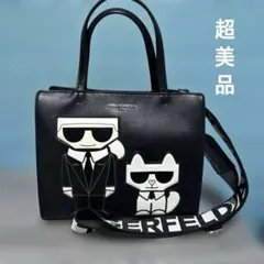 新品同様、カール・ラガーフェルド パリ メイベル サッチェル ハンドバッグのサムネイル