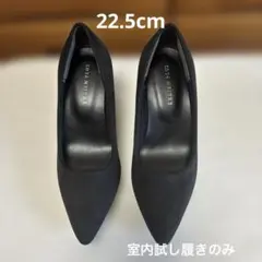 ポインテッドトゥパンプス7cm生地巻きヒール レディース