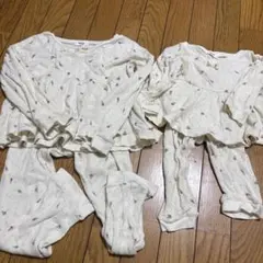 ホワイトドット模様パジャマ 80㎝と120センチ