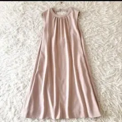 美品♡FOXEY バックコンシャスワンピース ノースリーブ Aライン ピンク