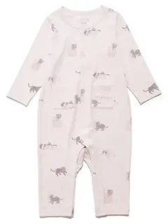 【ジェラートピケ】BABYプレイフルキャット柄ロンパース　2wayのサムネイル