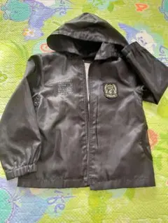 コムサイズム　110　コート　ウインドブレーカー　裏地着脱可能　黑