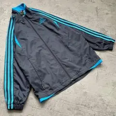 【adidas】アディダス (150㎝) キッズ スポーツ ジャージ ネイビー