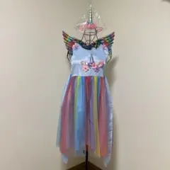 ユニコーンコスプレキッズカチューシャ&ウィング付き150センチ