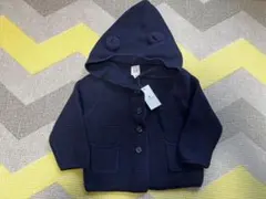 【新品】Baby GAP くま カーディガン ネイビー 80