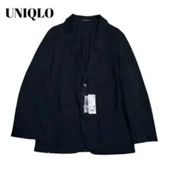 新品✨UNIQLO（M）コンフォート 2B ジャケット　テーラードジャケット　黒