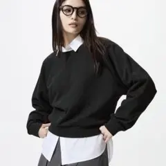 スウェットクロップドシャツ UNIQLO
