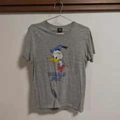 Disney ドナルドダック Tシャツ グレー