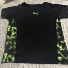 PUMA Tシャツ ブラック ライムグリーン