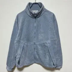海*様 Columbiaフルジップ　フリースジャケット　ロゴ　ブルー系色　レディ