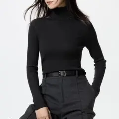 【新品未使用】 UNIQLO メリノリブタートルネックセーター 3XL