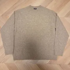 UNIQLO スフレヤーンクルーネックセーター　ベージュ　XL