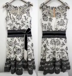 TADASHI SHOJI 花柄ノースリーブワンピース サイズ0 TADASHI SHOJI 花柄ノースリーブワンピース サイズ0 TADASHI