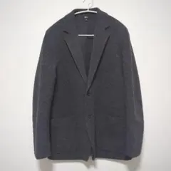 本日限定値下げ：UNIQLO C ニットジャケット グレー L