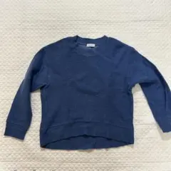 BEAUTY & YOUTH ネイビー クルーネック ニット