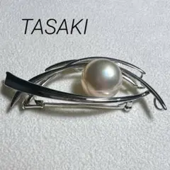 TASAKI タサキ 田崎 マベパール 本真珠 ブローチ シルバー 刻印