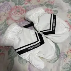 極美品FサイズJ.LINDEBERG暖か裏地ボア素材/カラビラ付ミトングローブ