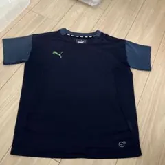 Puma 半袖シャツ ネイビー/グレー140 メッシュ