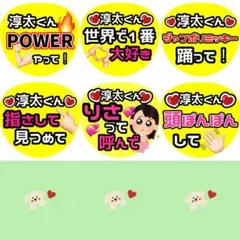 りーぴょん様専用♡淳太 中間 ファンサ カンペ うちわ文字 名前うちわ 0216