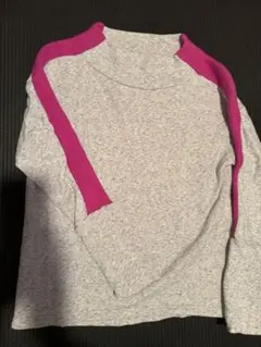 LADY LUCK LUCA 長袖トレーナー グレー・ピンク