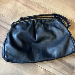 ヴィンテージ ブラックショルダーバッグ