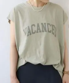 B.C STOCK カレッジアーチロゴTシャツ フレンチスリーブ