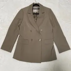 アプワイザーリッシェ ダブルジャケット ブラウン サイズ1 金ボタン 美品