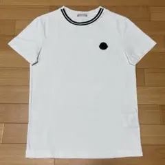 モンクレール ラバーワッペン L ホワイト Tシャツ 国内正規品 5S501 