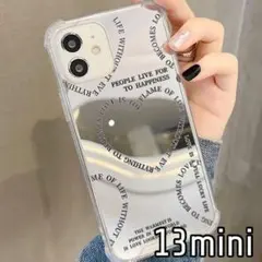 iPhone13mini ケース ミラー ハート おしゃれ かわいい 韓国