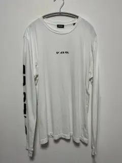 DIESEL ホワイト ロングスリーブ Tシャツ M