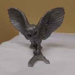 マヨぞーさん専用☆フランクリンミント☆シルバー フクロウ 置物 約15cm
