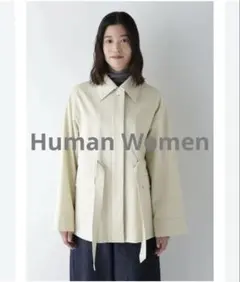 ツイルクロスステンカラーブルゾン human womanのサムネイル