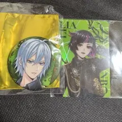 アニメキャラクター 缶バッジとカード セット