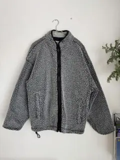 90s LOGOS ボアフリース ジップジャケット L