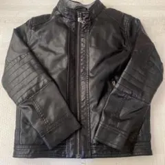H&M フェイクレザージャケット　ライダース　アウター　ボア　キッズ　120㎝