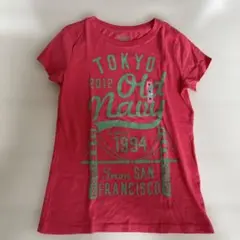 新品未使用 OLD NAVY TOKYO 2012 Tシャツ ピンク Mのサムネイル