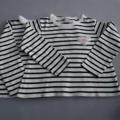 ✴petit main✴ボーダー 長袖ロンT 2枚セット　双子