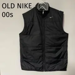 00s OLD NIKE オールド ナイキ 中綿 ベスト スウッシュ 刺繍ロゴ