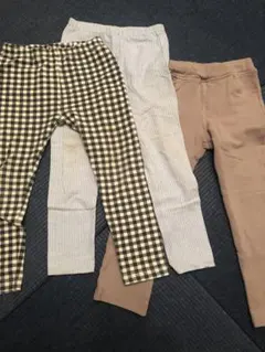３枚セット　レギンスパンツ　110 ユニクロ　ペアマノン