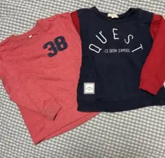 ハッシュアッシュ　ネイビーとレッドのトレーナー 38