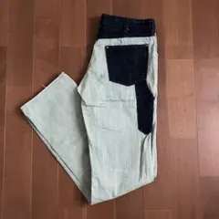 初期ナンバーナイン 01SS TIME期 センタークリース デニム 3 本人期 